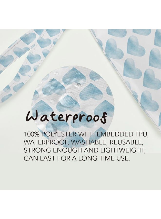 Fokongna Heart Makeup Bag, Toiletry Bag, Waterproof Large Capacity Travel Cosmetic Bag, Zipper Pouch for Women, Girls, Mom, Wife, Sister, Friends, Wet Bag, Baby Diaper Bag, Boho Heart Romantic Gifts - Image 5