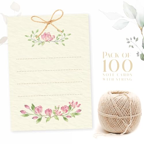 Chic a Choc 100 Gift Tags - Premium Floral - Blank - Write Your Own Message! - Image 2