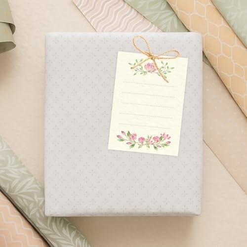 Chic a Choc 100 Gift Tags - Premium Floral - Blank - Write Your Own Message! - Image 4
