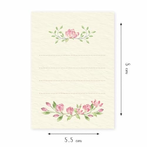 Chic a Choc 100 Gift Tags - Premium Floral - Blank - Write Your Own Message! - Image 3