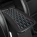 ongfuwu Car Center Console Cushion Pad 1272752 Leather Waterproof Auto Armrest Seat Box Protector Car Center Console Cover Universal Interior Decor Car Accessories for SUV Truck Black - Image 2