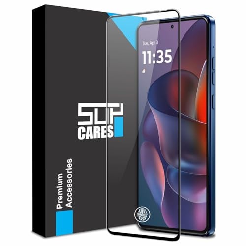 SupCares Tempered Glass for Motorola Edge 60 Stylus and Motorola G Stylus 2024 and G Stylus 2025 (6.7 Inch) With Installation Kit | Military-Grade Gorilla Screen Protector | Edge to Edge Coverage - Image 1