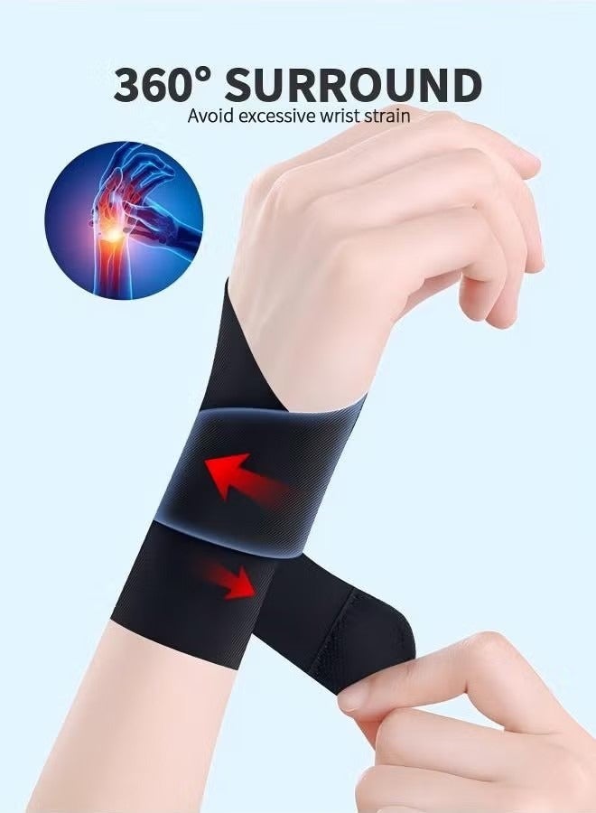 1 Pair Wrist Brace, Ulnar Wrist Brace Ultra-Thin Elastic for TFCC Tear, Wrist wraps Repetitive Wrist Use Injury, Wrist Support for Carpal Tunnel Pain & Tendonitis Relief, Fits Both Wrists - Image 5