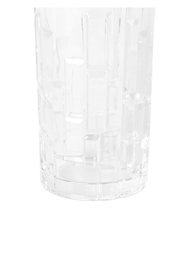 Ollieroo كؤوس هاي بال بنقوش بارزة، مجموعة من 6 كؤوس شرب بتصميم مختلط، 280 مل أكواب شرب متينة للكوكتيليات، الماء، العصير، البيرة، النبيذ - مجموعة زجاجيات إصدار خاص، آمنة للغسل في غسالة الصحون - Image 4