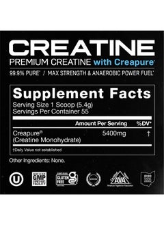 Muscle Feast Creapure Creatine Monohydrate Powder for Muscle Growth Nutritional_Supplement, Vegan Keto Friendly Gluten-Free Easy to Mix, Unflavored, 300g, 55.0 Servings (Pack of 1)  - Image 3