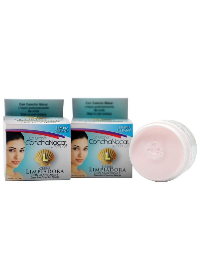 Concha Nacar Facial Cleanser By Perlop L All Skin Types 2Pack Of 2 Oz Jars - Image 1