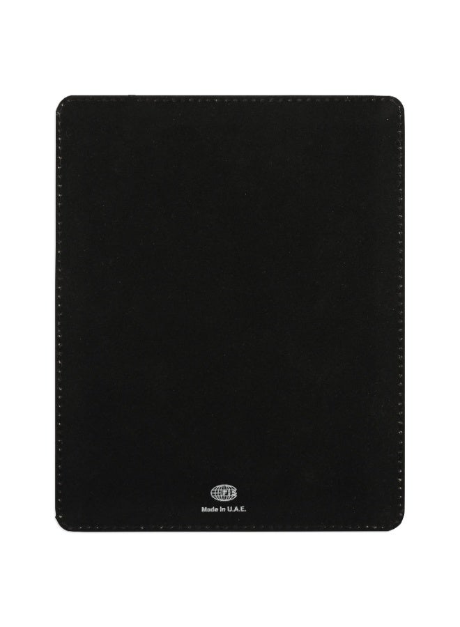 FIS Mouse Pad for Desk Set, Size 22x17.5x0.5cm, German Bonded Leather, Sewn Edges & Round Corners, Black Color, Pack in Gift Box-FSDSMPBLBK - Image 4