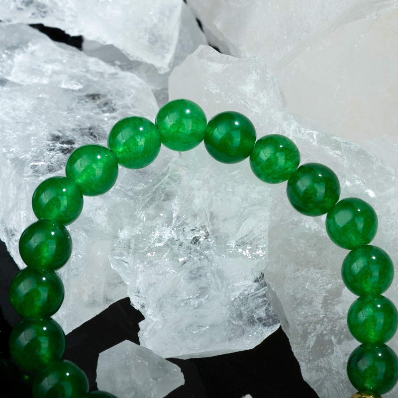 ZenBless Fengshui Porsperity Jade Bracelet Lucky Charm Feng Shui Black Obsidian Wealth Bracelet Gift For Men Women with Gold Plated Pi Xiu Pi Yao Attract Wealth Good Luck(Green) - Image 5
