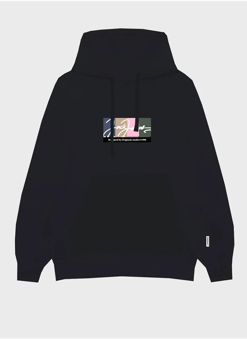 JACK & JONES Jorportland Logo Hoodie