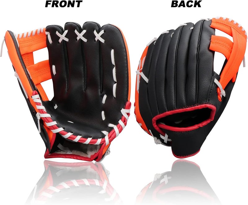 Aoutacc Baseball Gloves Softball Glove,12.5 Player Preferred Wear-Resistant PU Material Thicken Softball Fielding Glove,Left Hand Gloves Right Hand Throw for Youth Adult - Image 4