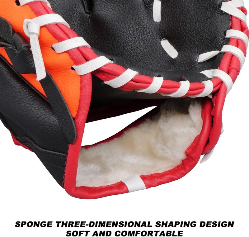 Aoutacc Baseball Gloves Softball Glove,12.5 Player Preferred Wear-Resistant PU Material Thicken Softball Fielding Glove,Left Hand Gloves Right Hand Throw for Youth Adult - Image 5