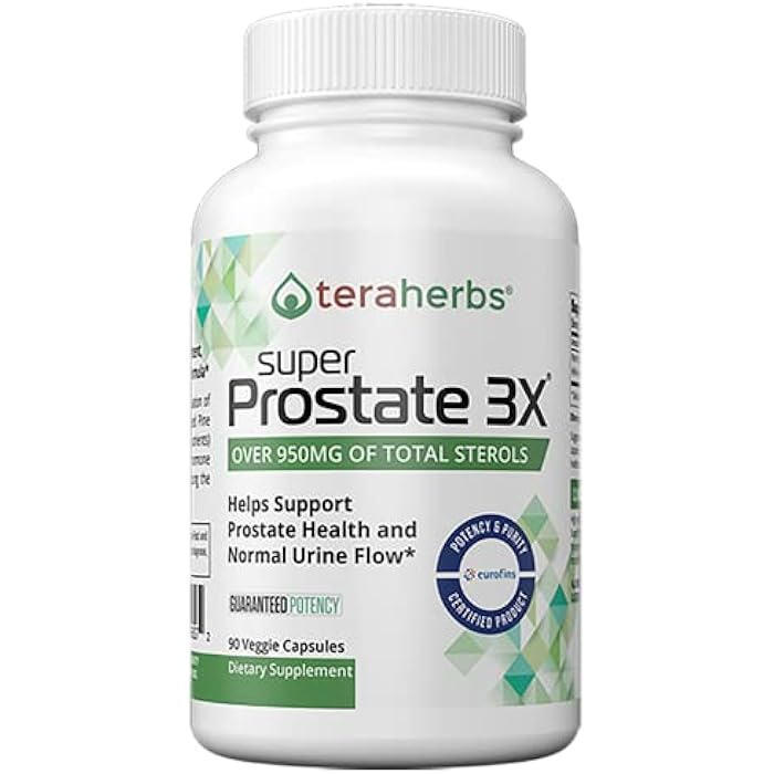 Super Prostate 3X - Bladder Control, & Support for Enlarged Prostate & Frequent Urination - Prostate Supplements for Men - 90 Capsules - Image 1