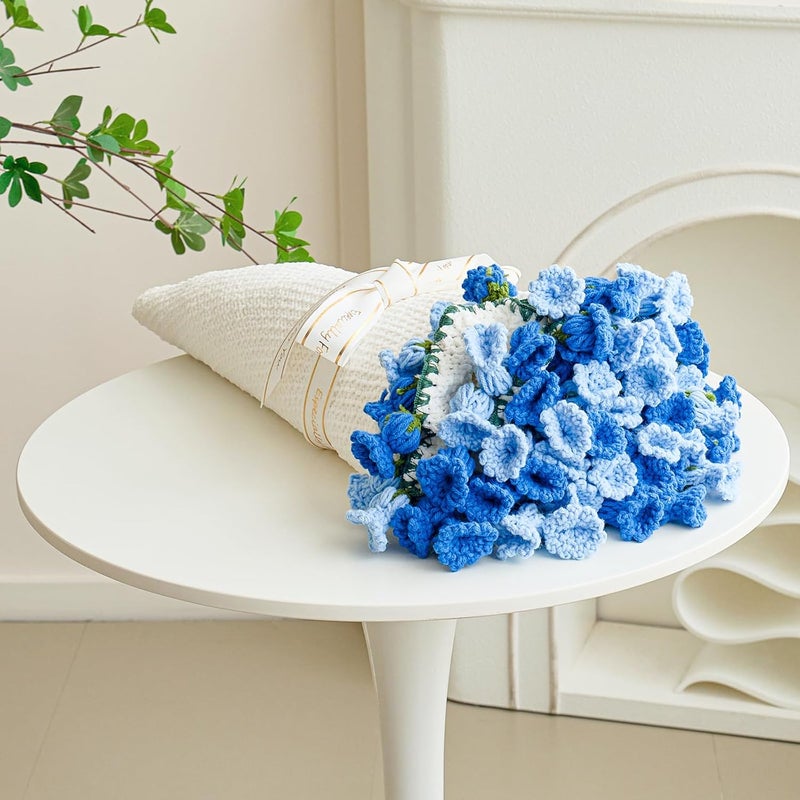 Longhui bedding بطانية ��هرة السماء الزرقاء، بطانية دائرية عملاقة ناعمة مصنوعة من مادة الشينيل (بيج، 40 بوصة) - Image 1