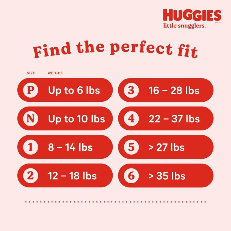 Huggies Newborn Diapers, Little Snugglers Baby Diapers, Size Newborn (up to 10 lbs), 128 Count - Image 3
