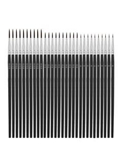 SYOSI Tiny Detail Paint Brushes 30 Pcs Fine Set with 3 Size #0#00#000 Liner Brush for Miniature 40k Model Crafts Watercolor Acrylics Oil  - Image 1