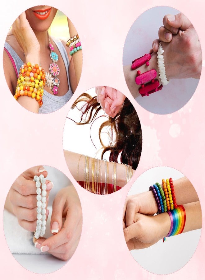 Jeffdad 100 Loop Memory Steel Wire Beading Wire for Jewelry Making Wrapping Stones Necklaces and Cable Bracelet (Gold, 100) - Image 5