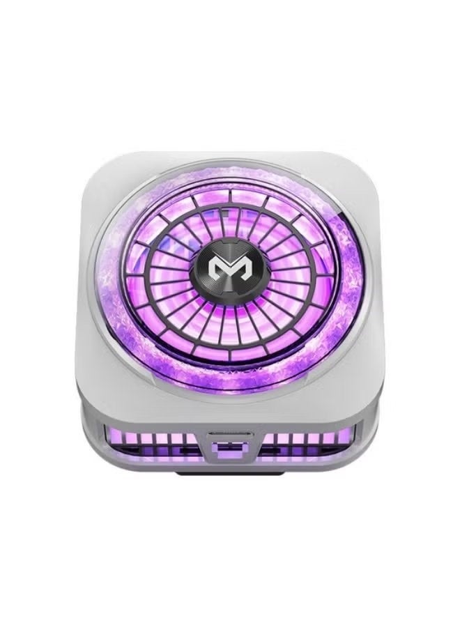 Memo CX21 Mobile Cooler 18W RGB Magnetic Semiconductor Fan with Back Clip, Fast Phone Cooling Fan for Gaming, Low Noise Cooling Radiator, Portable USB Powered Heat Dissipation for Smartphones - Image 1