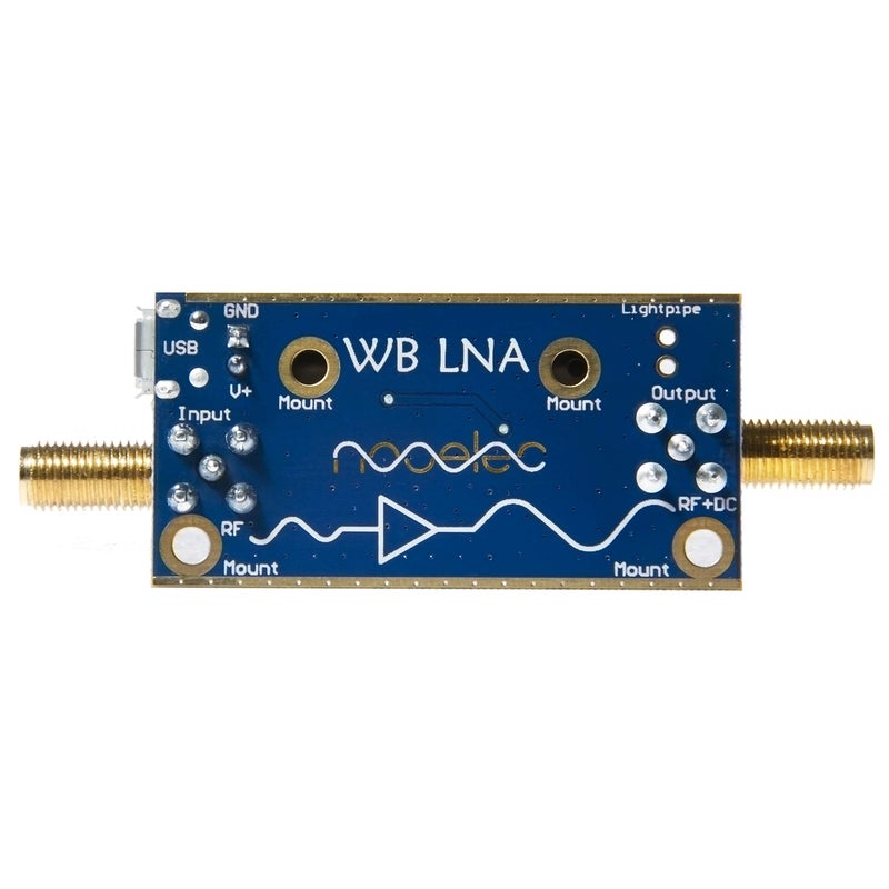 NooElec نولك لانا باربونز - وحدة مضخم صوت منخفض الضوضاء للغاية (LNA) للراديو RF والراديو المعرف بالبرمجيات (SDR). نطاق ترددي واسع وخطية 20MHz-4000MHz مع خيارات طاقة Bias Tee وUSB. - Image 4