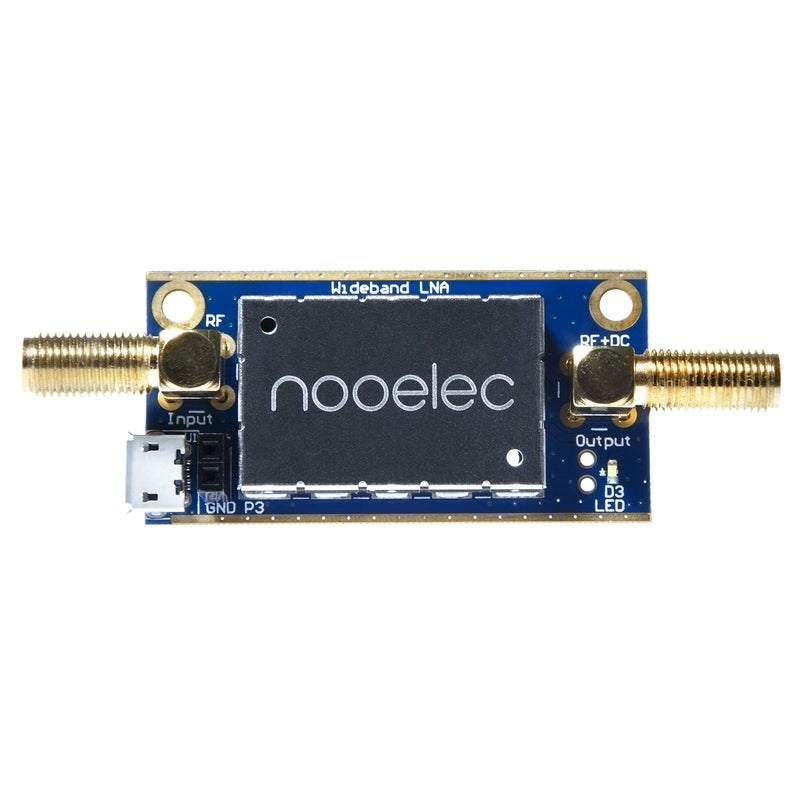 NooElec نولك لانا باربونز - وحدة مضخم صوت منخفض الضوضاء للغاية (LNA) للراديو RF والراديو المعرف بالبرمجيات (SDR). نطاق ترددي واسع وخطية 20MHz-4000MHz مع خيارات طاقة Bias Tee وUSB. - Image 1