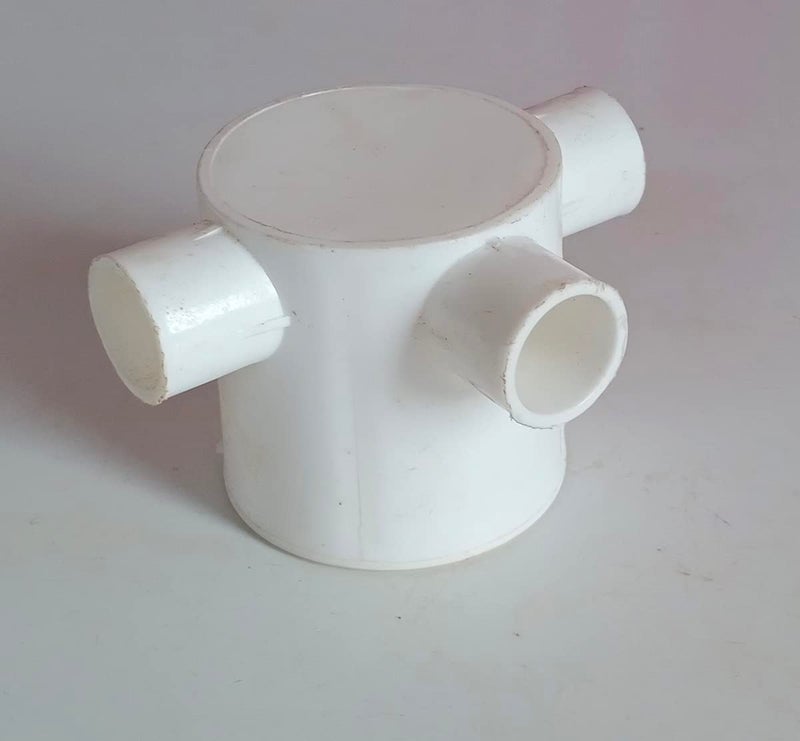 Electrical Junction Box 3 Way 34 Height 60 mm White 6 Pcs  - Image 4
