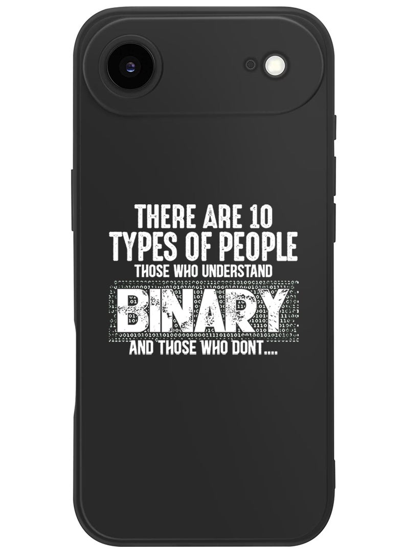 Theodor Protective Slim Fit Case Liquid Silicone Cover with Full Body Protection Anti-Scratch Shockproof Case For Apple iPhone 17 Air (Black) Binary White - Image 1