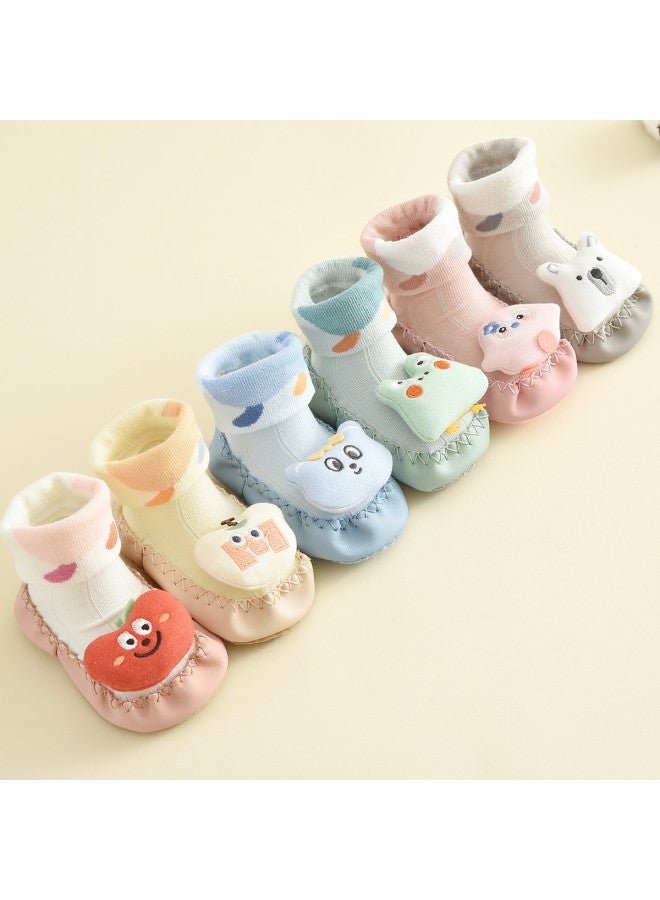 Bumblebee Baby Socks Thin Non-slip Sole Mid-crew Lace Walking Socks Indoor Floor Socks Infant Walking Socks - Image 4