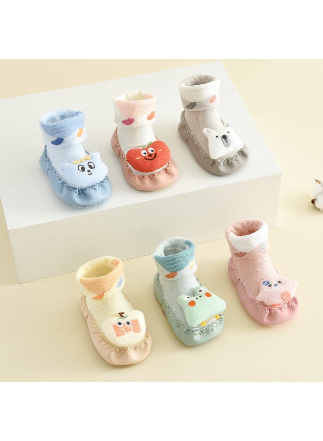 Bumblebee Baby Socks Thin Non-slip Sole Mid-crew Lace Walking Socks Indoor Floor Socks Infant Walking Socks - Image 5
