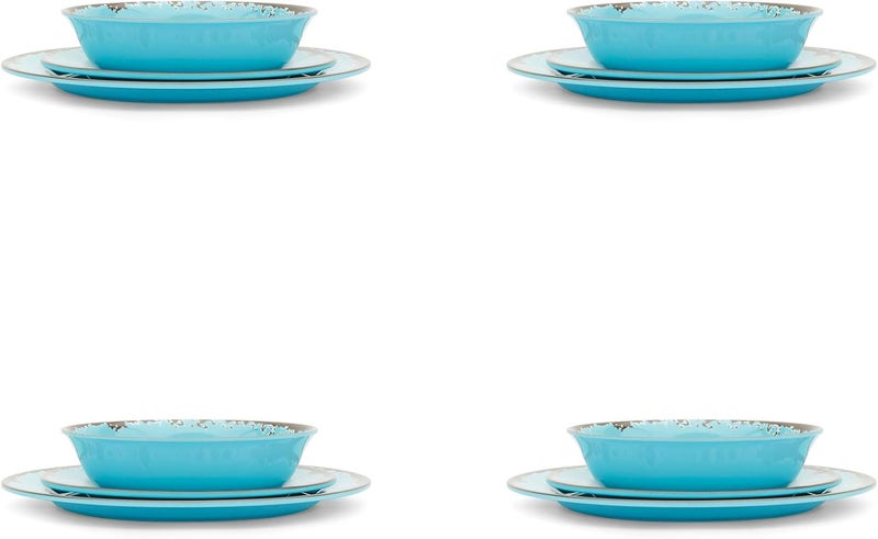 Fox Run Melamine Dinnerware Set Teal 10 - Image 1