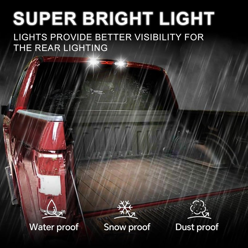 PIT66 3rd Brake Light Compatible with Chevy Silverado 1500 2500 3500 & HD Models (99-06 silverado/sierra X Clear Lens) - Image 4