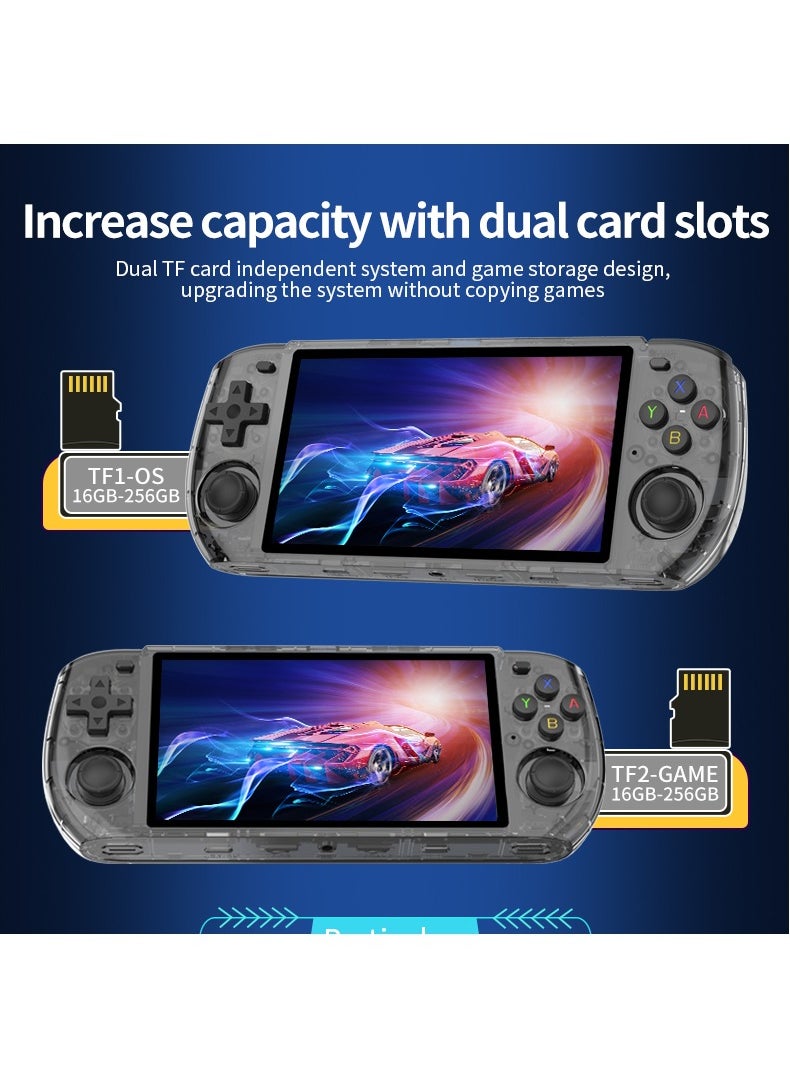 Powkiddy - POWKIDDY RGB10 MAX3 Handheld Game Console, 5 Inch IPS Screen Retro Video Game Console Open Source Linux Game Player, Support WiFi & Bluetooth,10000+ Games Portable PSP (Blue, 128G) - Image 1