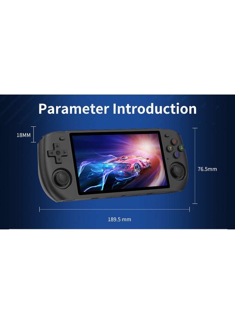 Powkiddy - POWKIDDY RGB10 MAX3 Handheld Game Console, 5 Inch IPS Screen Retro Video Game Console Open Source Linux Game Player, Support WiFi & Bluetooth,10000+ Games Portable PSP (Blue, 128G) - Image 1