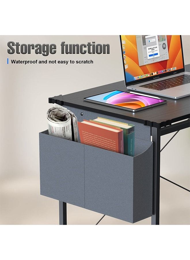 ZERIFAM - 100 x 50 cm Computer Desk Student Study Table Laptop Writing Desks with Storage Bag - Image 1