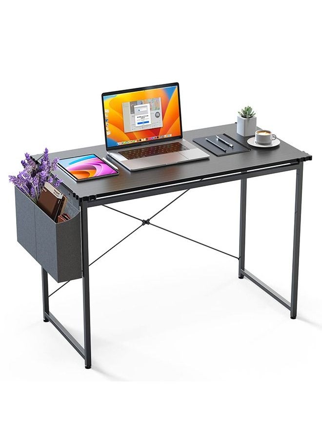 ZERIFAM - 100 x 50 cm Computer Desk Student Study Table Laptop Writing Desks with Storage Bag - Image 1