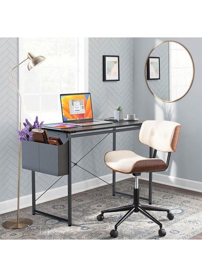 ZERIFAM - 100 x 50 cm Computer Desk Student Study Table Laptop Writing Desks with Storage Bag - Image 1