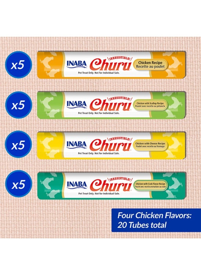 INABA Chicken Varieties Bag - 20 Tubes - Image 2