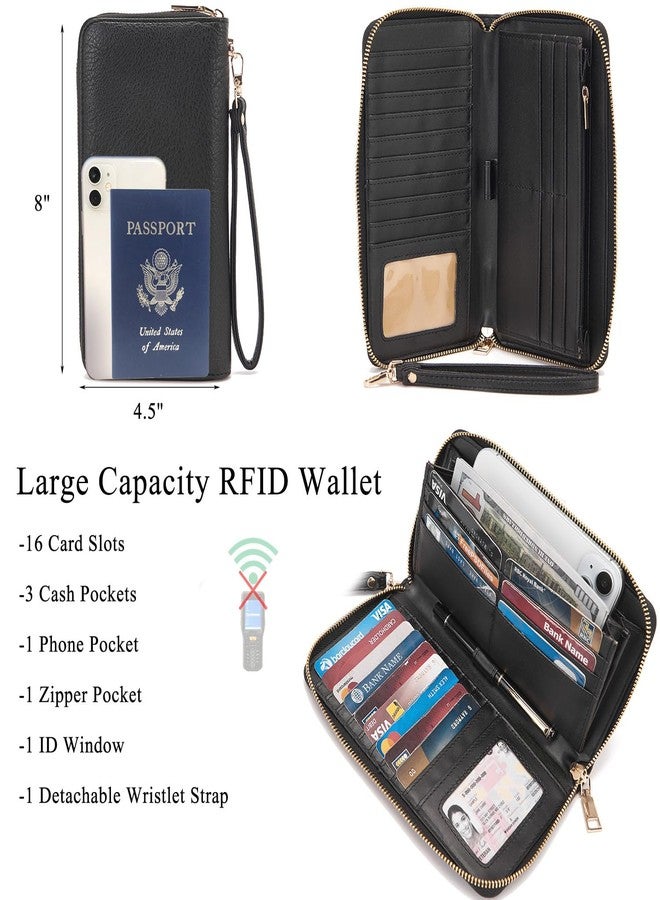 Idesort Small Backpack Purse for Women Girls Cute Backpacks Purse set with Wallet Convertible Shoulder bag Black - Image 2