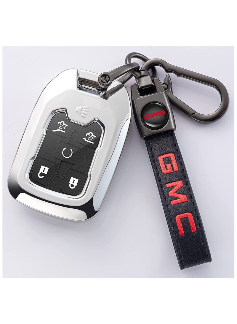 Generic Genuine Leather Car Logo Keychain for GMC - Fits Sierra, Denali, Canyon, Terrain, Yukon, Jimmy, Acadia - Stylish Keyring for Men & Women - Premium Black Family Gift - Image 4