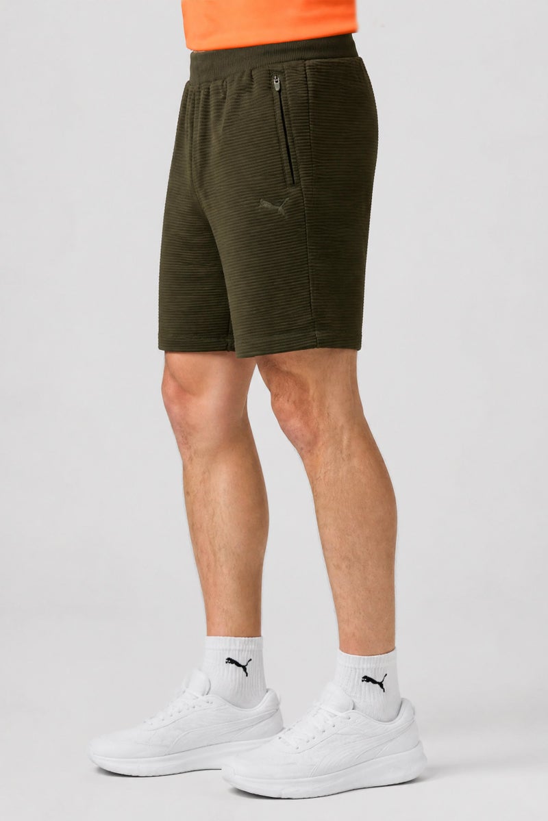PUMA Men Slim Fit Outdoor Shorts, Dark Olive - Image 3