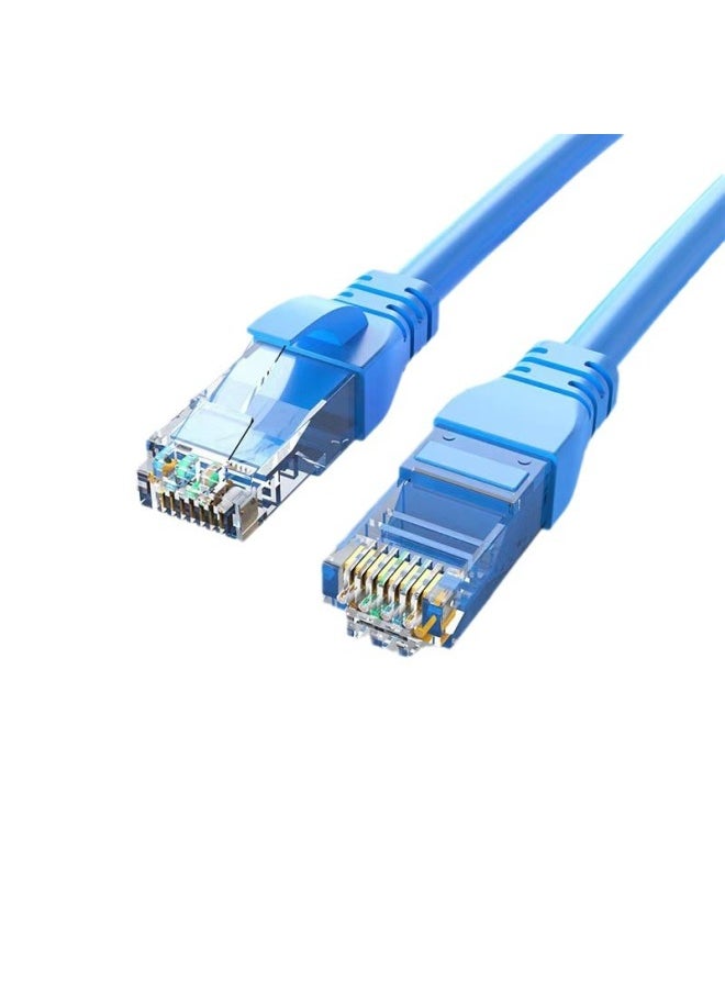 Generic Network Cable Home Category 6 Gigabit With Crystal Head RJ45 Connector Broadband Network Cable 1/5/10/15/20/ 100m-Color:Blue-Cord Length:0.5m  - Image 1