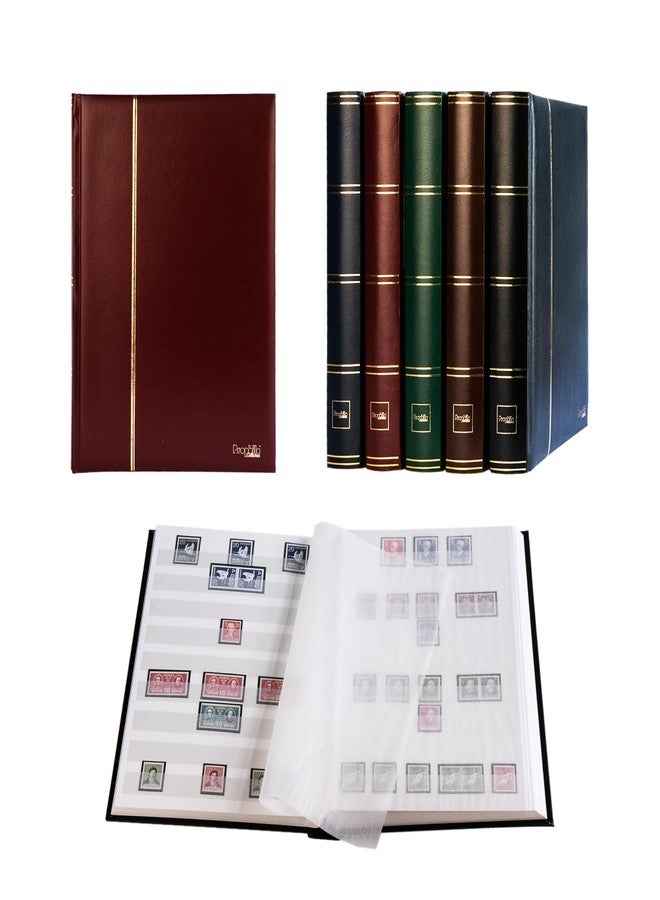 Prophila Collection ألبوم طوابع بروفيلا، 60 صفحة بيضاء، غلاف أحمر مبطن - Image 1