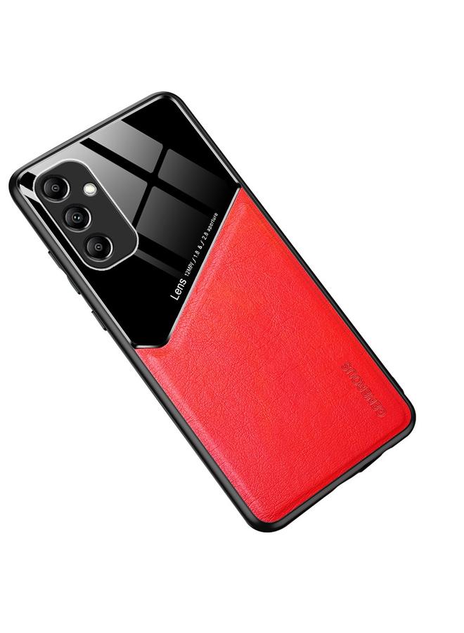 إيروريكس جراب لهاتف Samsung Galaxy A14 مصنوع من الجلد العضوي والزجاجي مع صفائح حديد معدنية - Image 1