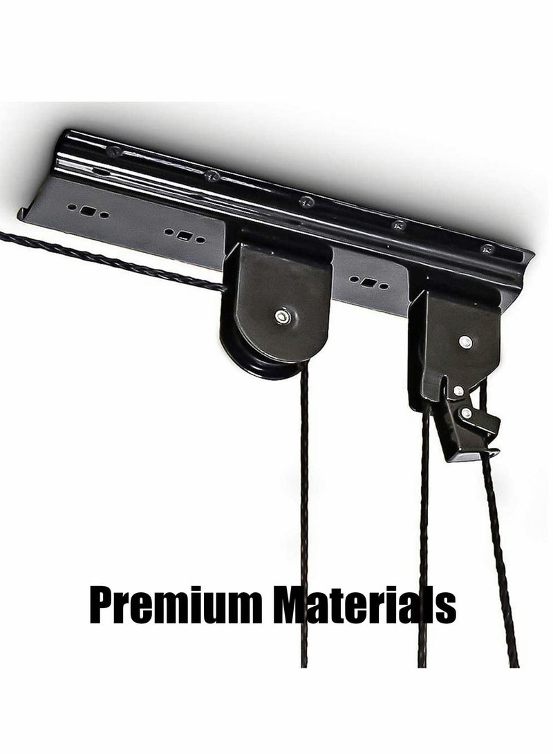 Excefore Bike Lift Hoist, Bicycle Hoist for Garage Storage, Heavy Duty Ceiling Mountain Bicycle Hanger Pulley Rack, 30kg Capacity Steel Strong Durable for Mountain Bikes Road Bikes  - Image 2