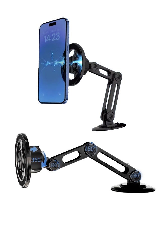 Mobile Holder For Car Car Phone Holder Not Block Air Vent Phone Holder Car Fit  iPhone 15 16 Series, Samsung S24 S23, Xiaomi Black - Image 3