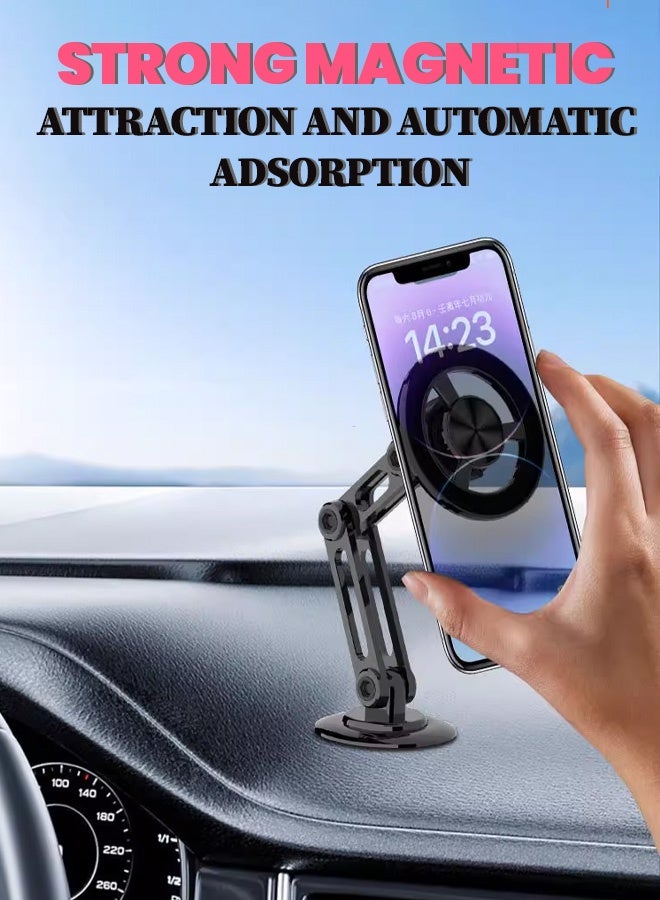 Mobile Holder For Car Car Phone Holder Not Block Air Vent Phone Holder Car Fit  iPhone 15 16 Series, Samsung S24 S23, Xiaomi Black - Image 2