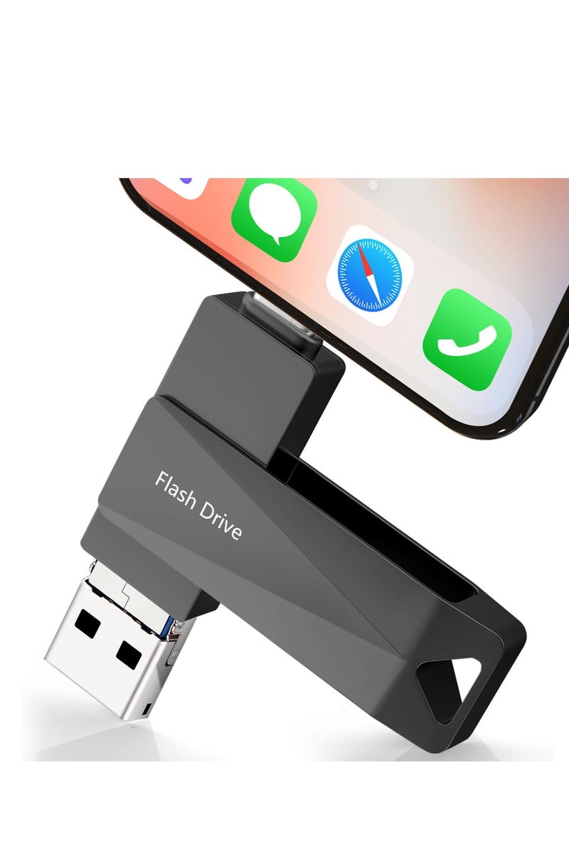 DMG TECH 1TB 4-in-1 Flash Drive - Photo Storage for iPhone/Android - Premium Dual Drive for Laptops & Tablets - Image 1