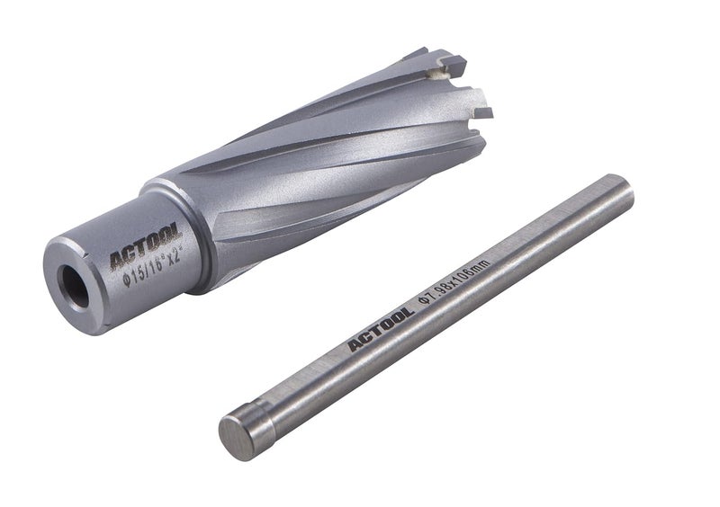 ACTOOL 15/16'' Diameter x 2'' Depth of Cut Carbide Tipped TCT ANNULAR Cutter with 3/4'' Weldon Shank - Image 3