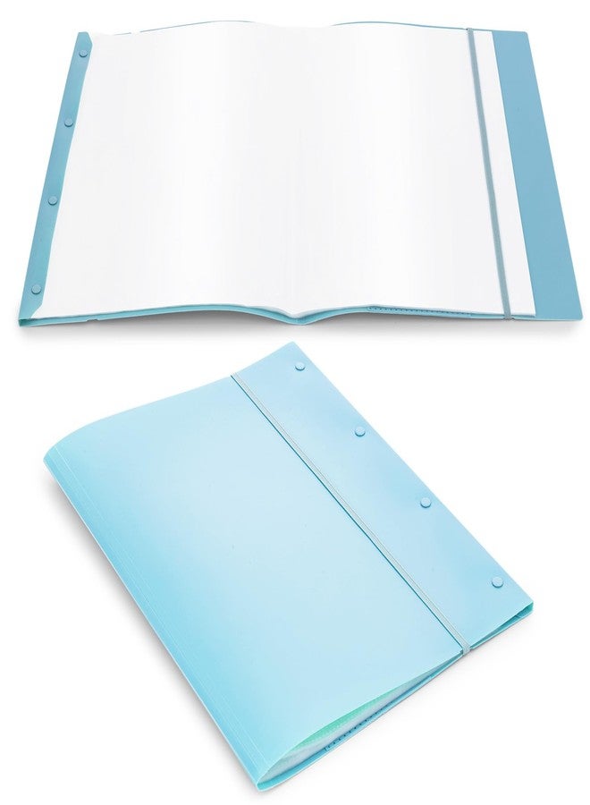 ام اند جي مجلد M&G بحجم A3 ذو 30 جيبًا مع أكمام بلاستيكية (أزرق)، كتاب عرض تقديمي، حافظة أعمال فنية متينة مقاس 19.6 × 12.2 بوصة مع واقيات شفافة للأوراق الفنية، منظم مستندات - Image 4