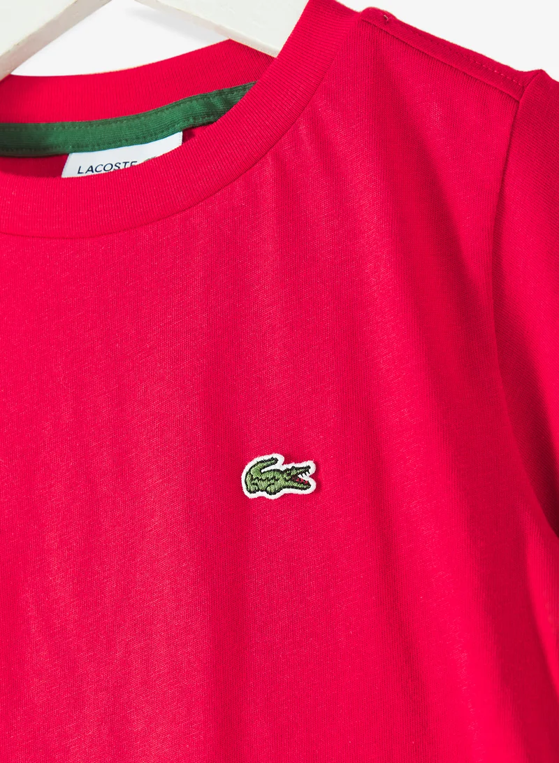 LACOSTE Kids Logo Crew Neck T-Shirt