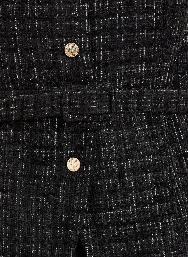 Styli Women Tweed Button Down Waistcoat - Image 2