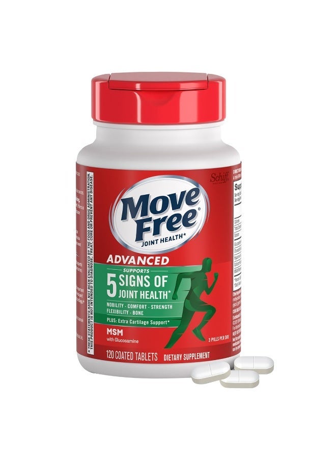 موف فري Advanced Plus MSM with Glucosamine,120 - 2 Pack - Image 1